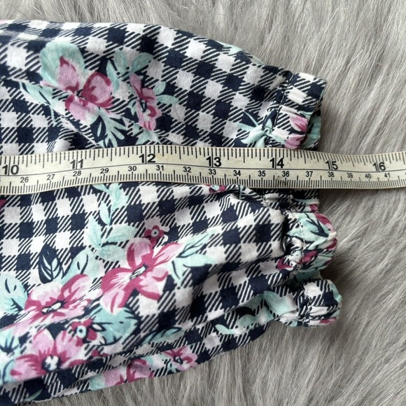 No Comment Blouse Women’s Small Multicolor Floral Off the Shoulder ¾ Sleeve Boho - Picture 10 of 10